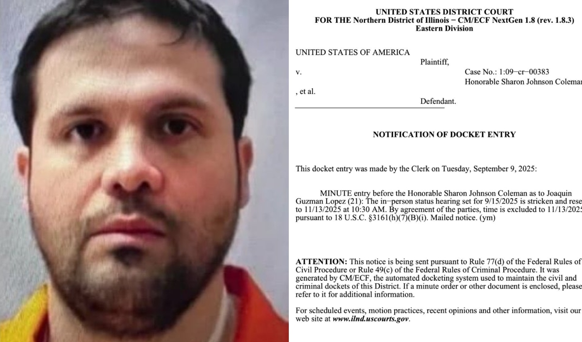 Posponen la audiencia de Joaquín Guzmán López, hijo de “El Chapo”