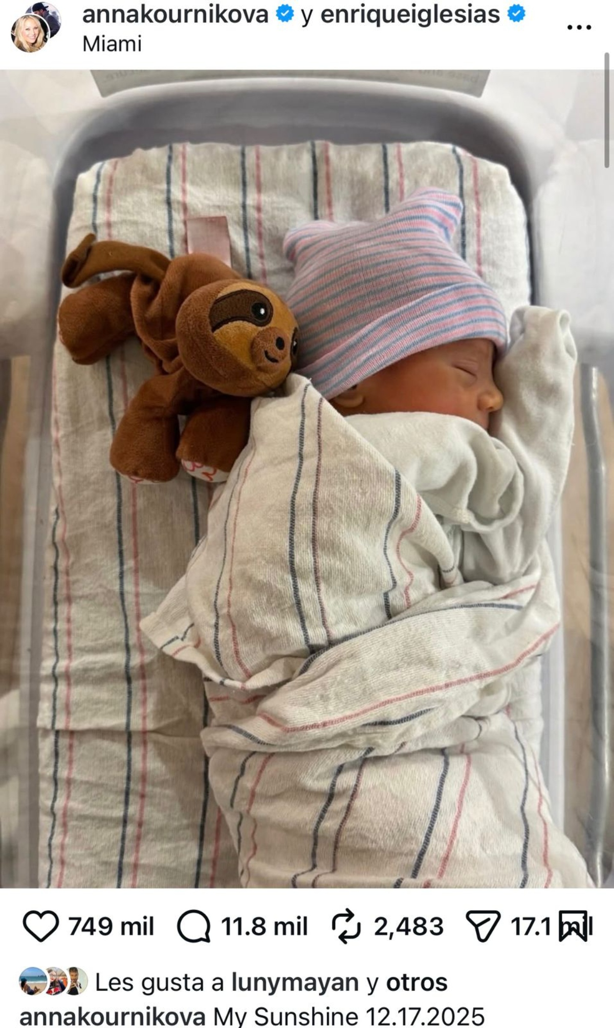 Enrique Iglesias, hijos
