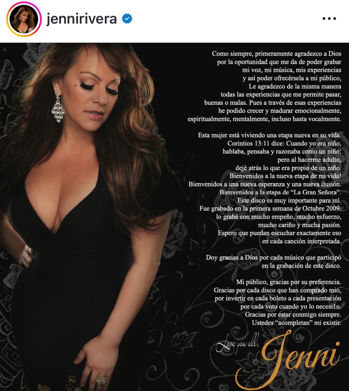 Jenni Rivera, música