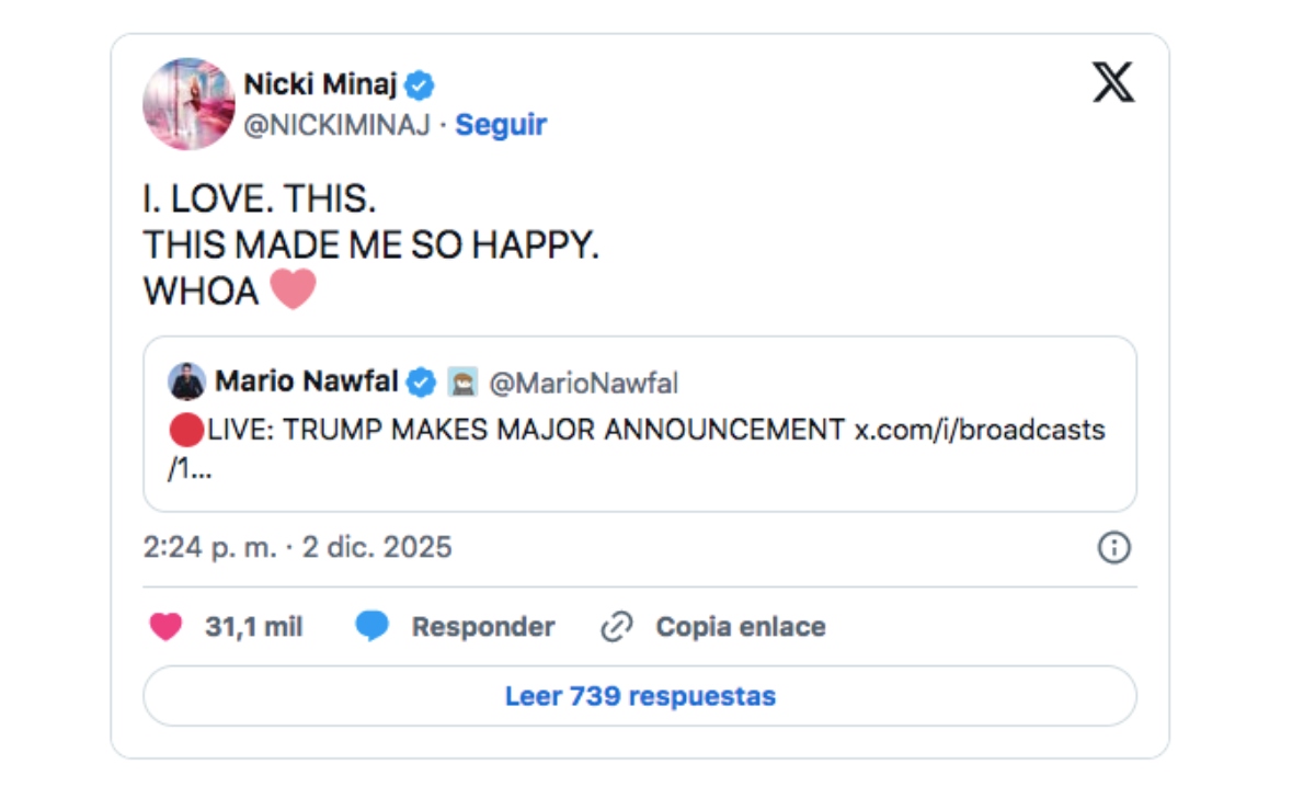 Nicki Minaj, Trump
