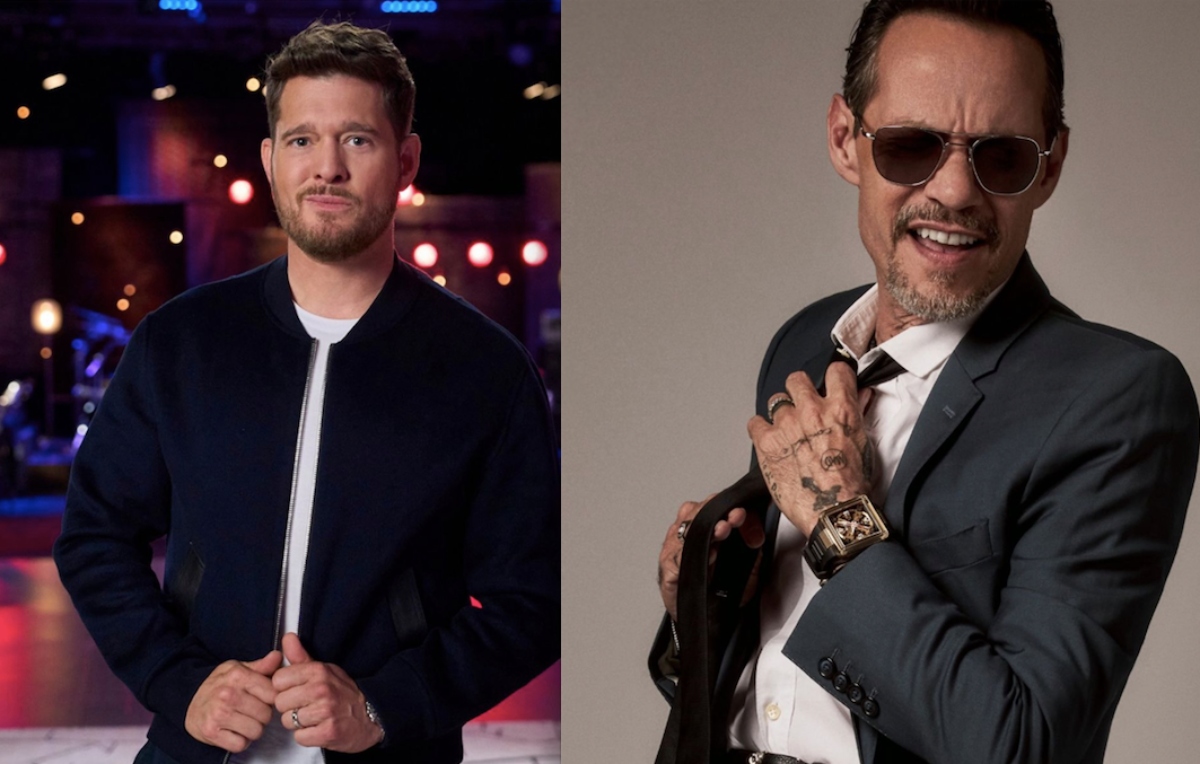 Marc Anthony y Michael Bublé cantan en el encendido del Pino de Navidad del Rockefeller Center