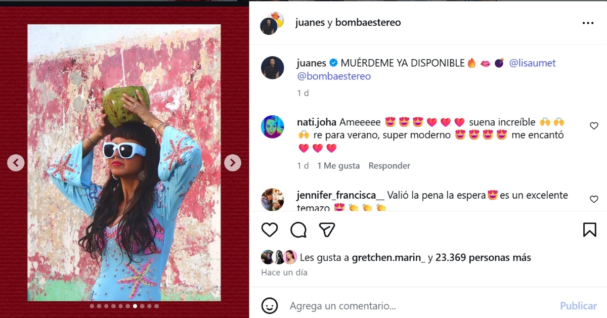 Juanes, Bomba Estéreo