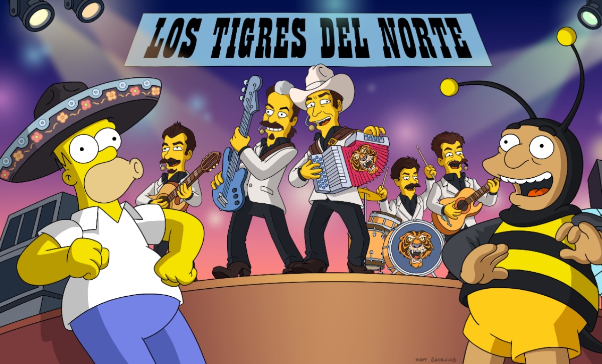Los Tigres del Norte saldrán en Los Simpsons
