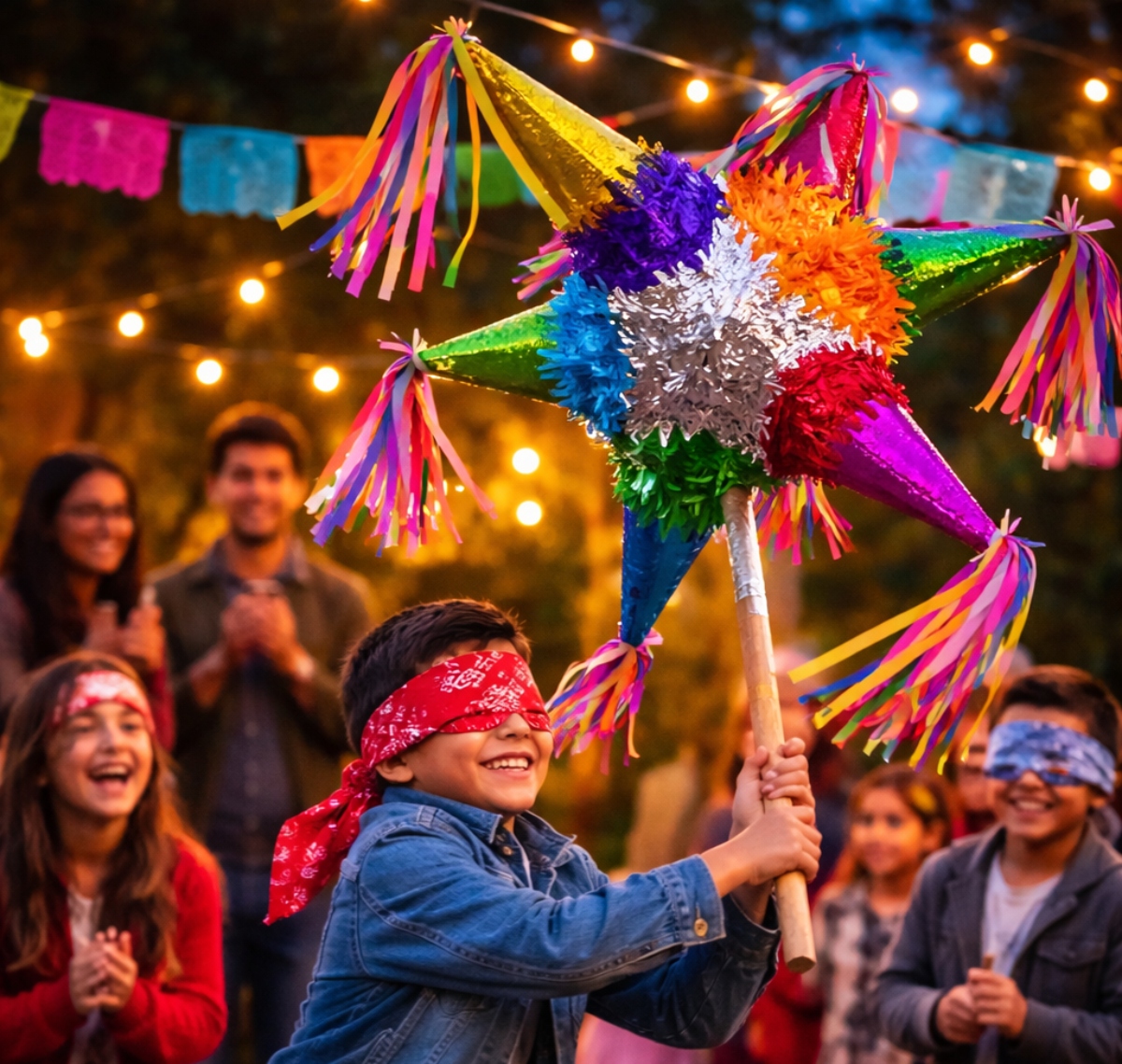 ¿Por qué se rompe la piñata con los ojos vendados?