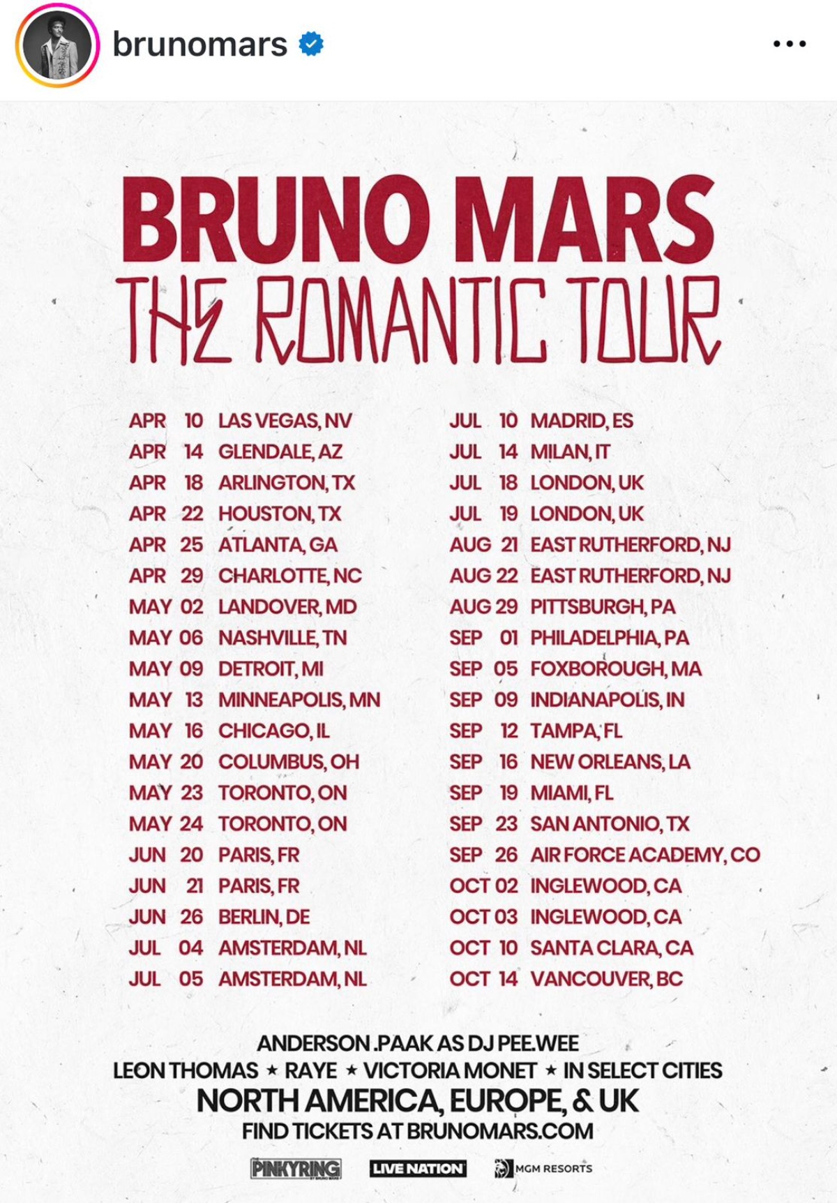 Bruno Mars, música