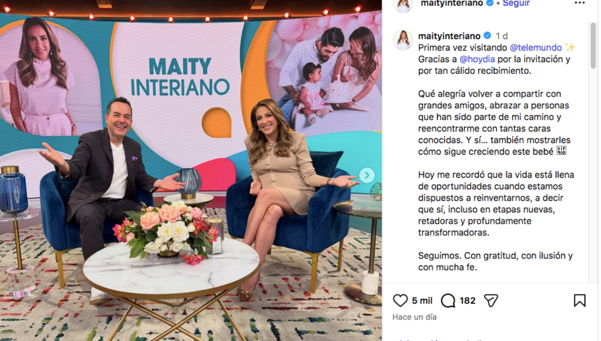 Maity Interiano, Telemundo