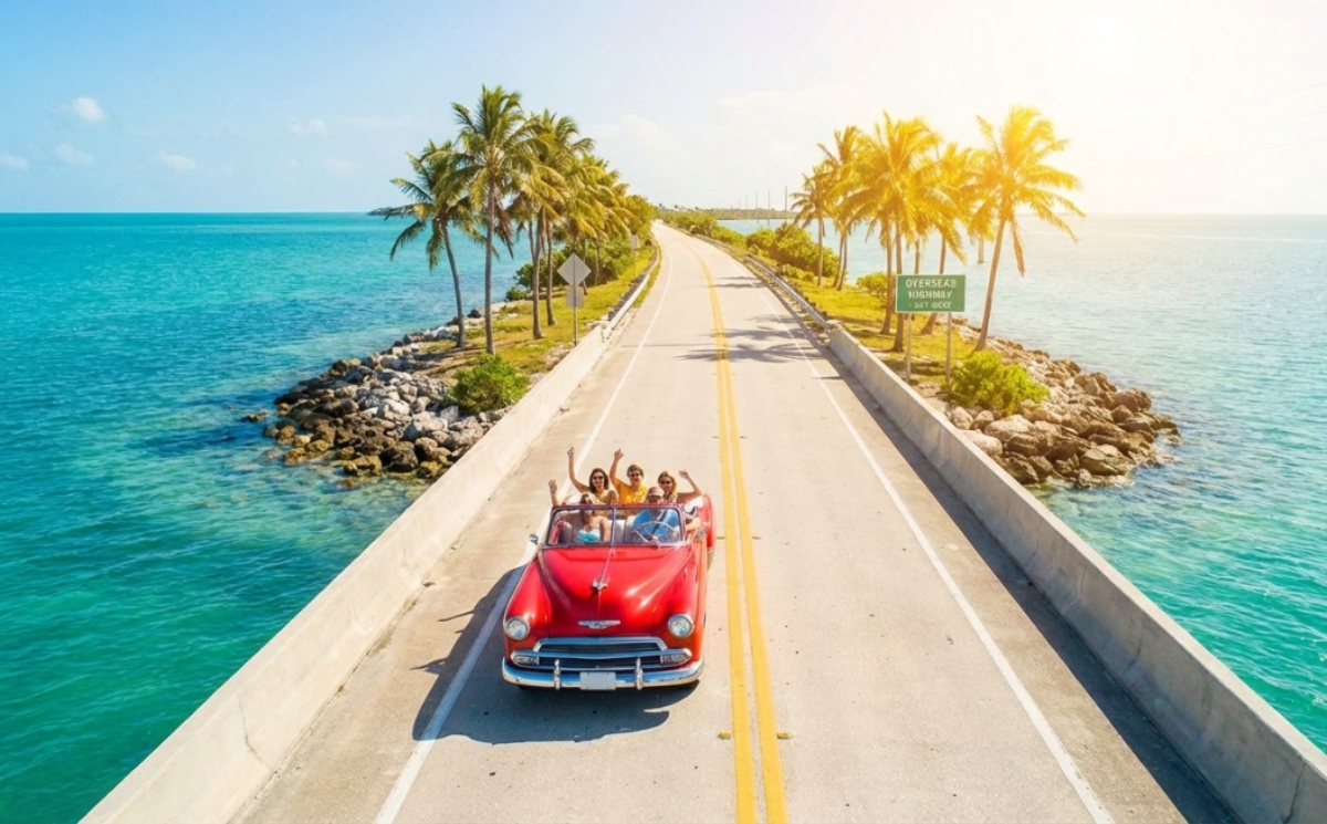 De Miami a Key West: El road trip donde manejas sobre el mar