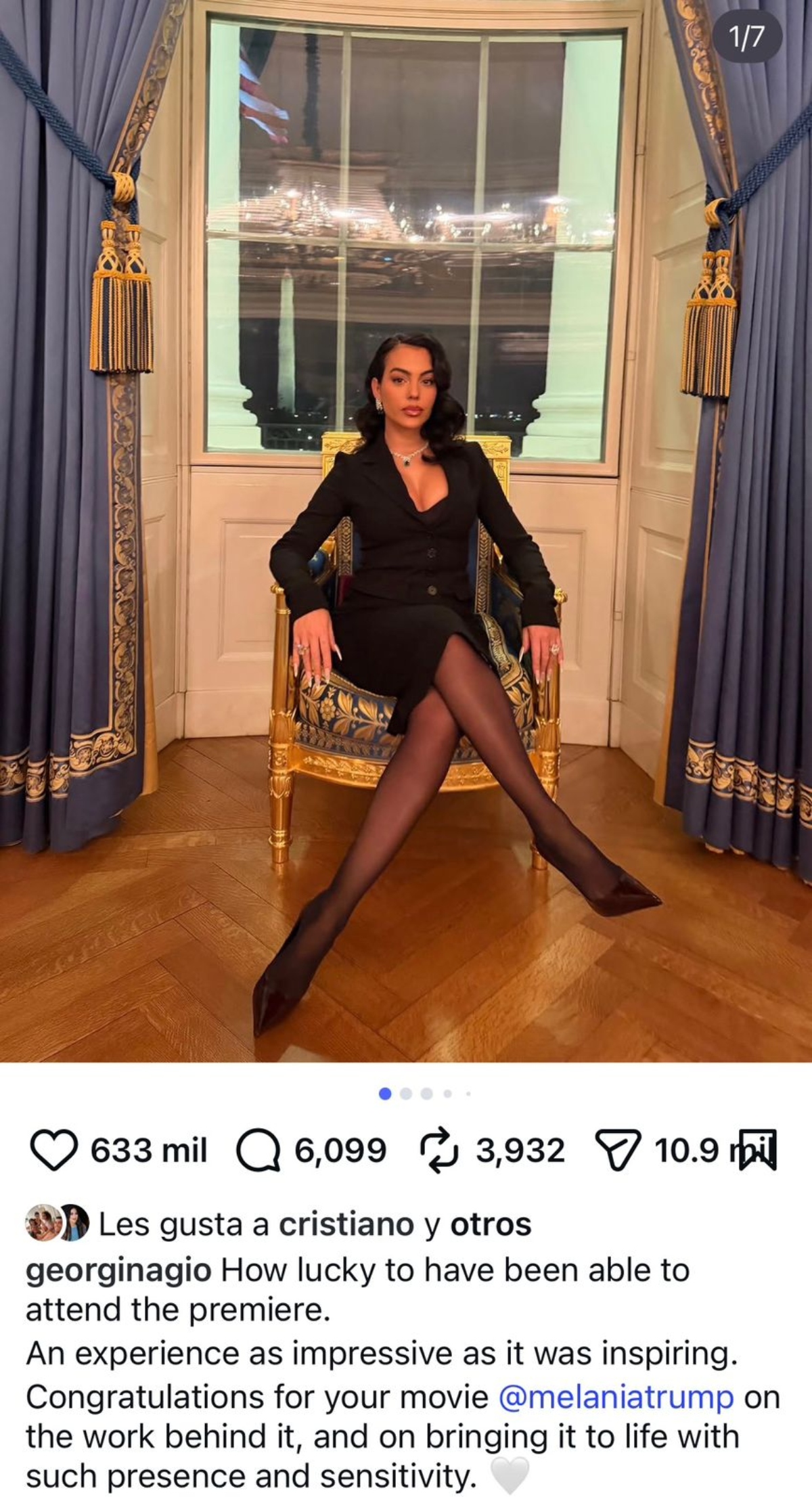 Georgina Rodríguez, Melania Trump