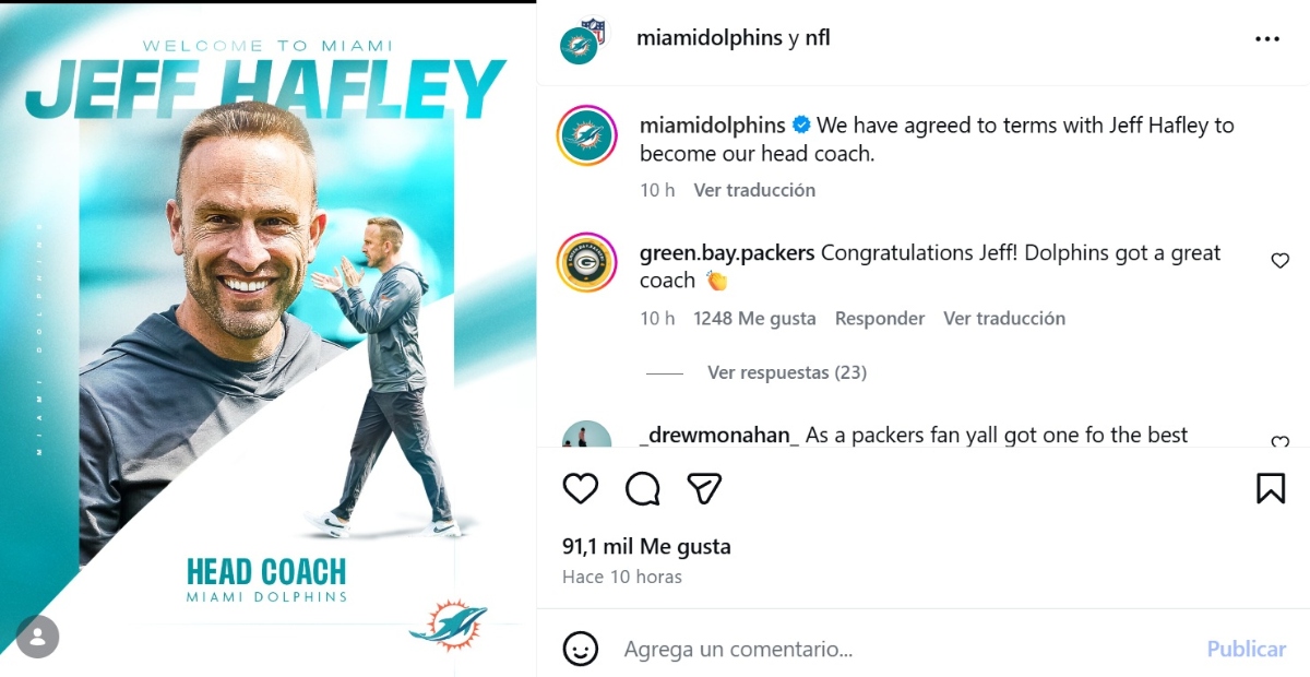Miami Dolphins, Jeff Hafley