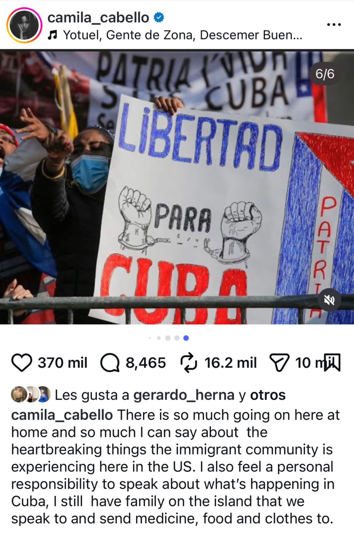 Camila Cabello Cuba, crisis humanitaria