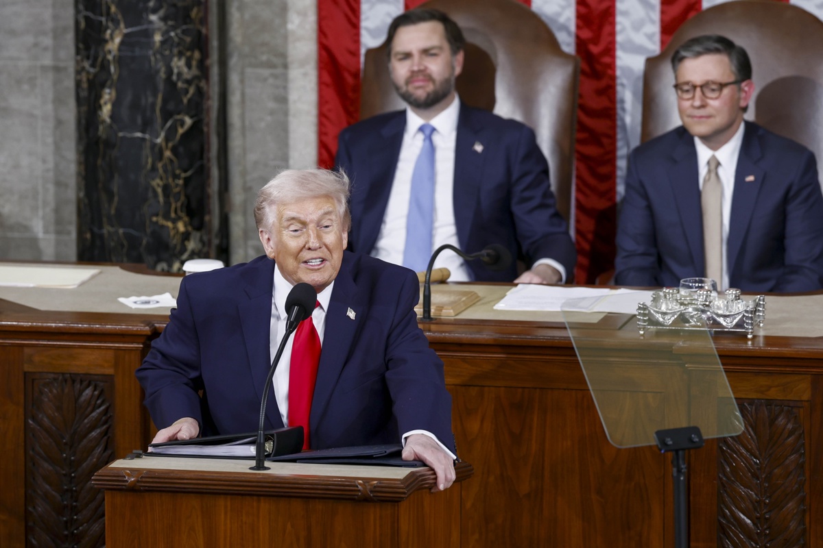 Trump rompe récord con su Estado de la Unión con una duración de 107 minutos