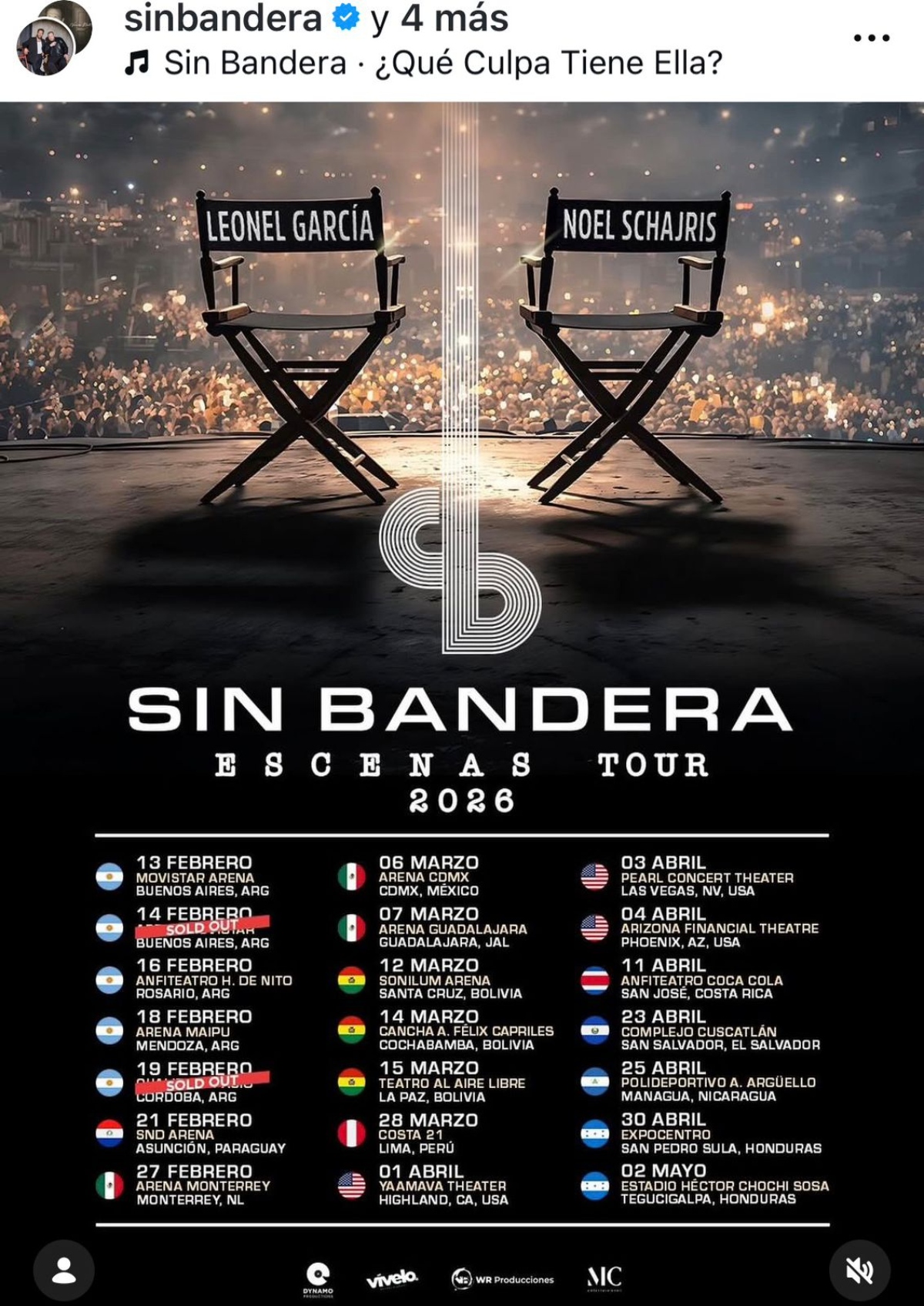 Sin Bandera, gira