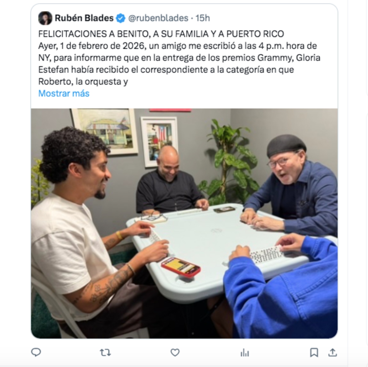 Rubén Blades, Bad Bunny