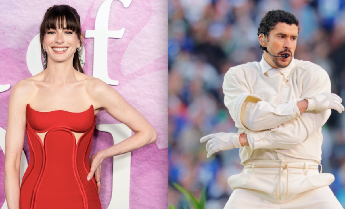 Anne Hathaway manda mensaje sobre el show de Bad Bunny en el Super Bowl