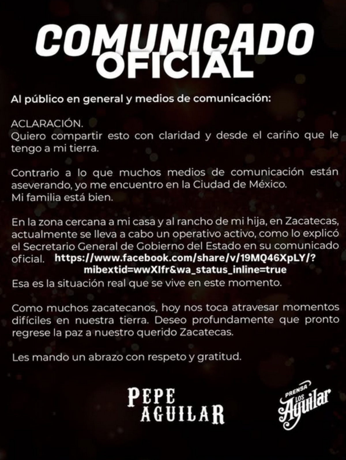 Pepe Aguilar, famosos