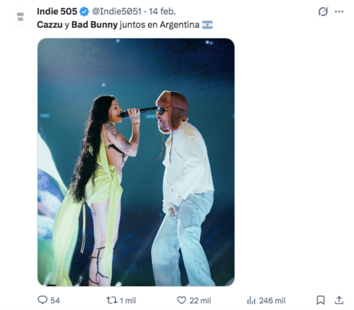 Bad Bunny, famosos, Cazzu