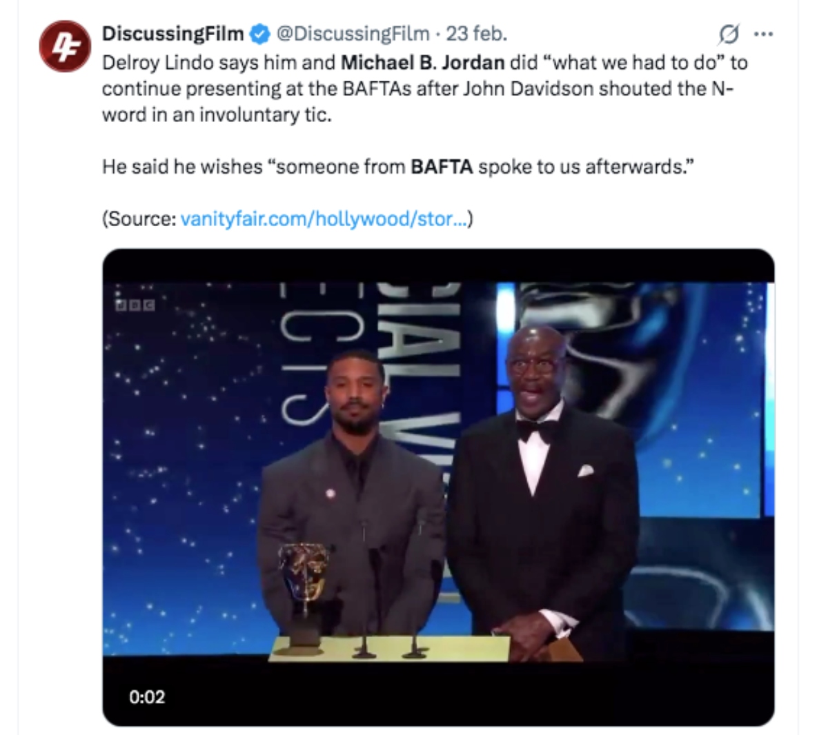 Michael B Jordan BAFTA, cine