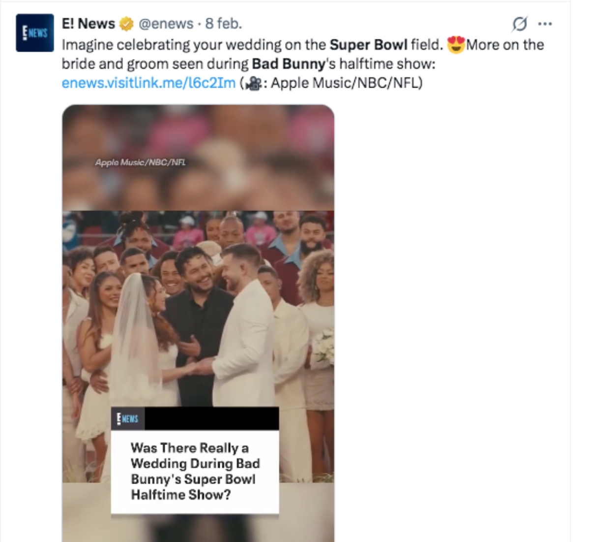 Bad bunny boda Super Bowl, música