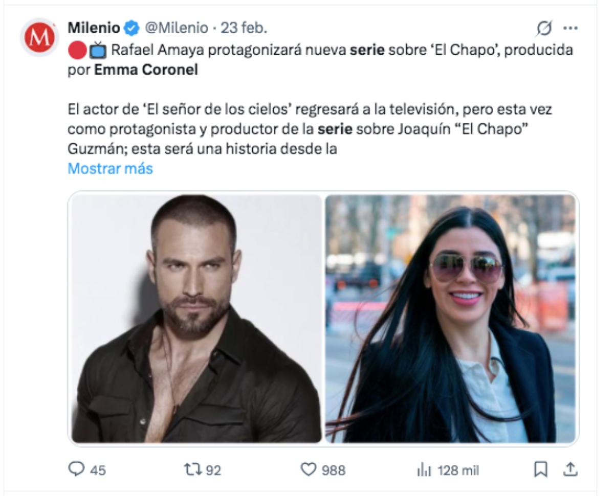 Emma Coronel serie El Chapo, famosos