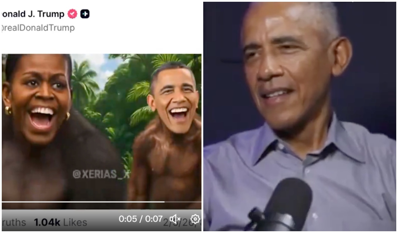 Obama responde a video racista publicado por Trump