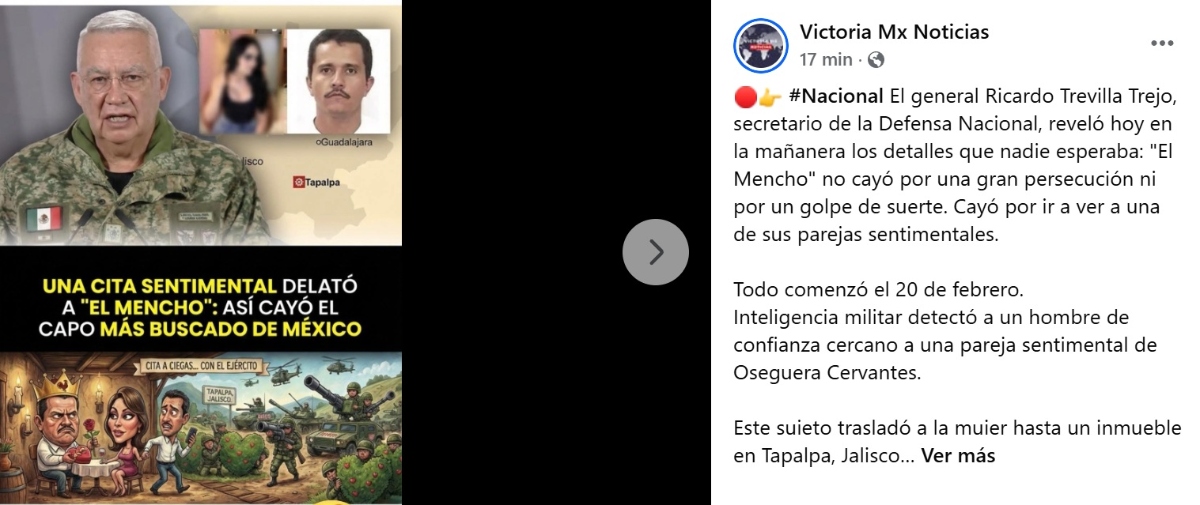 El Mencho muerto