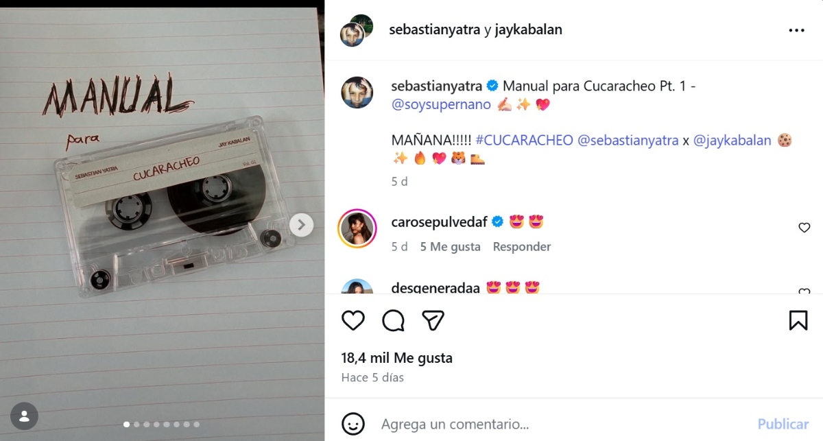 Sebastián Yatra Cucaracheo