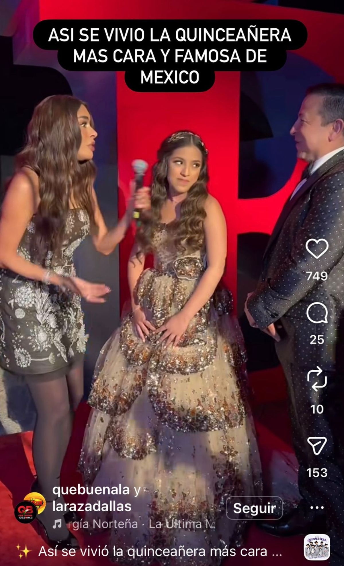 Galilea Montijo Quinceañera