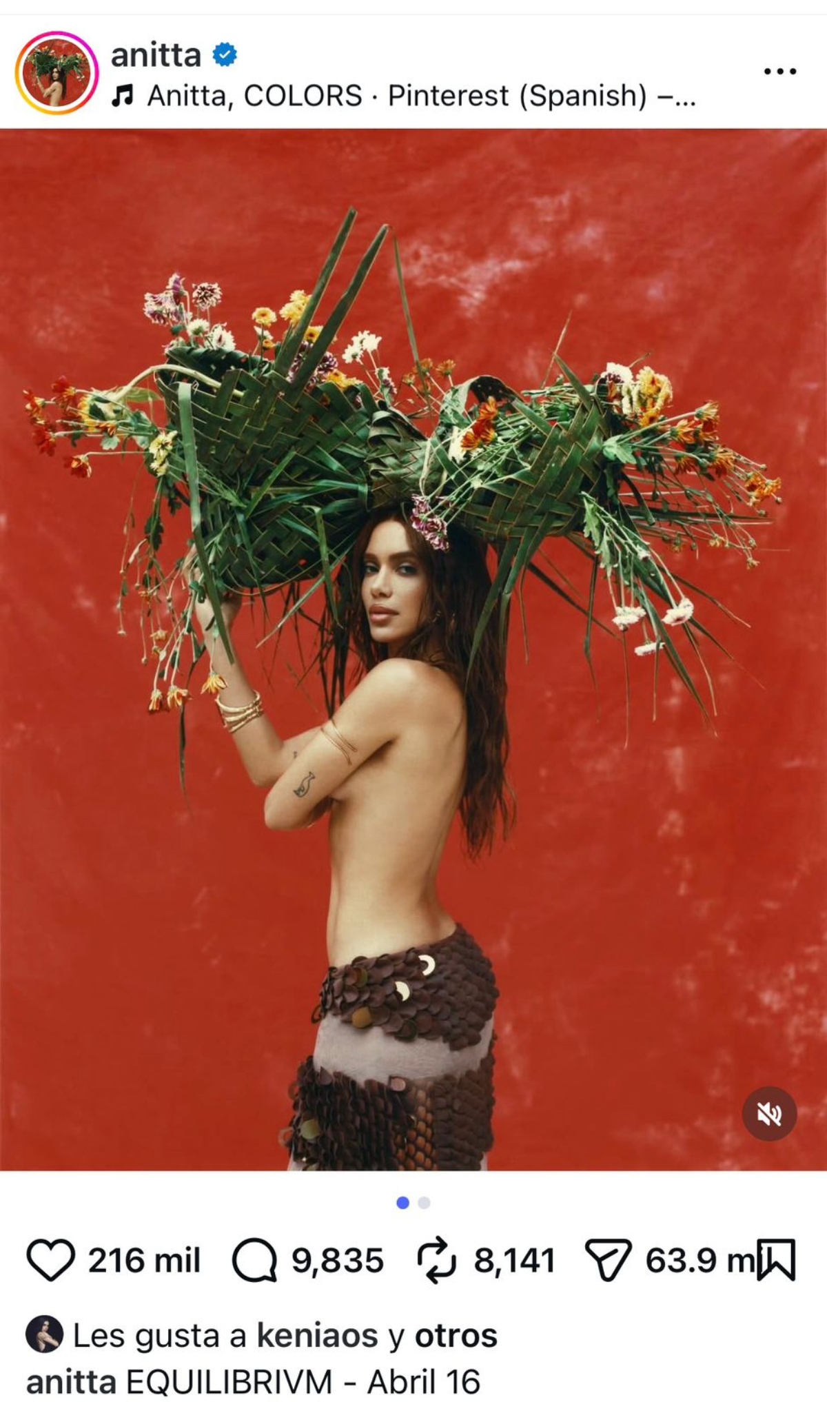 Anitta presentará su nuevo disco 'Equilibrivm'