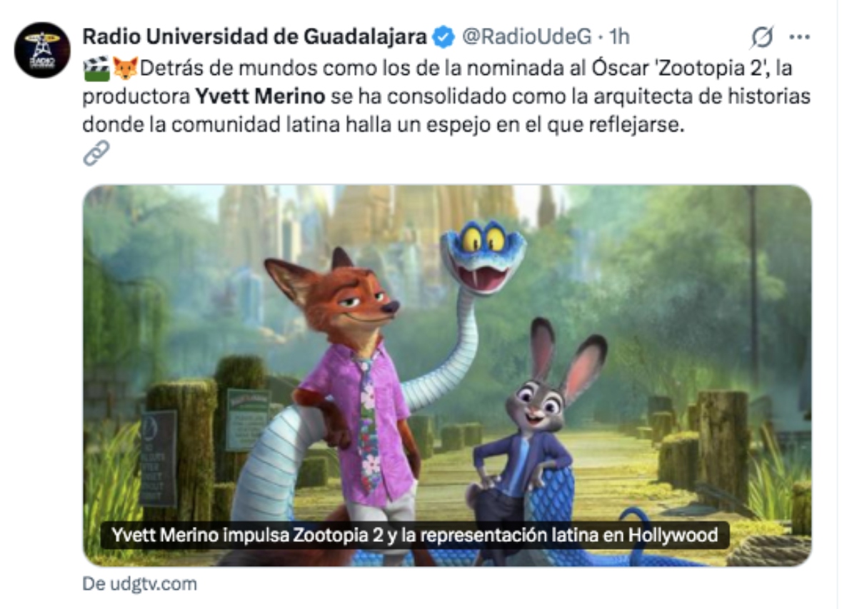 Productora Zootopia 2 comunidad latina