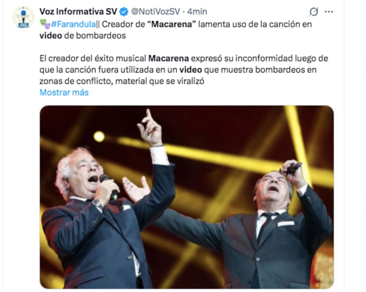 La Macarena video bombardeos Casa Blanca