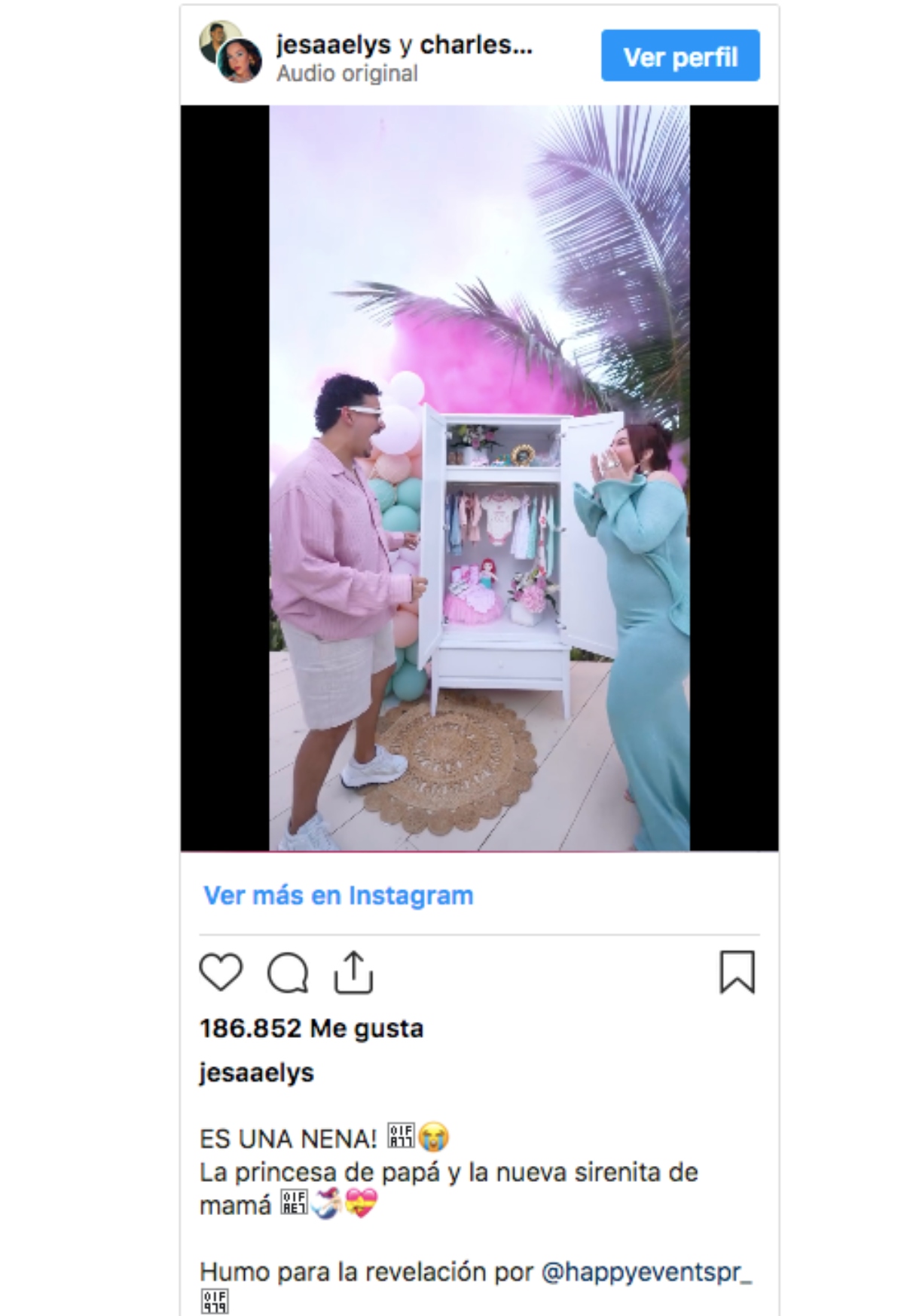 Daddy Yankee revelación género bebé hija