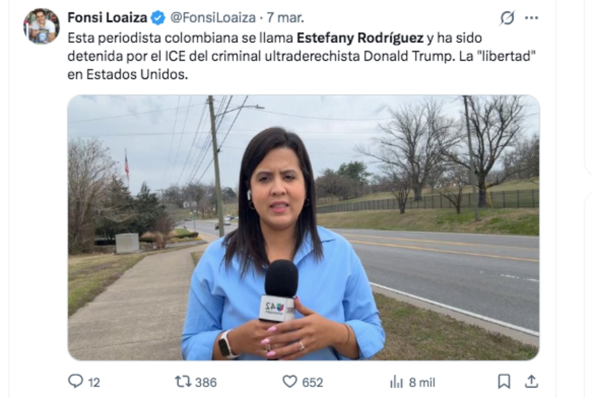 ICE detiene periodista Univisión, política