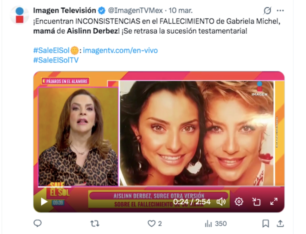 Aislinn Derbez irregularidades muerte de mamá