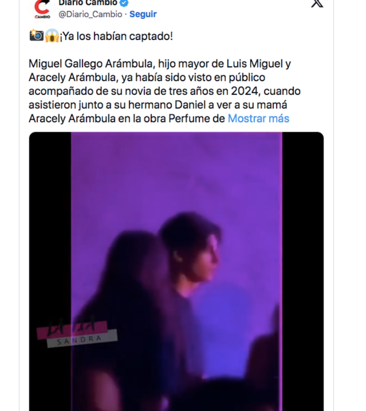 Hijo Luis Miguel y Aracely Arámbula novia