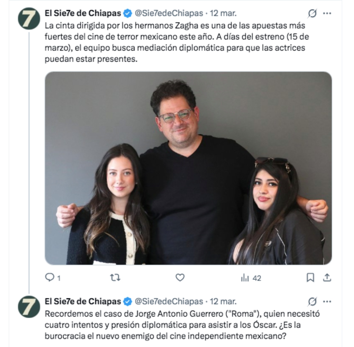 Niegan visa elenco película Quince por políticas migratorias