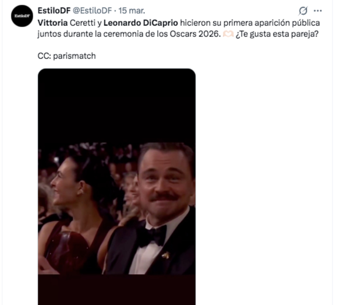Leonardo DiCaprio y su novia Vittoria Ceretti