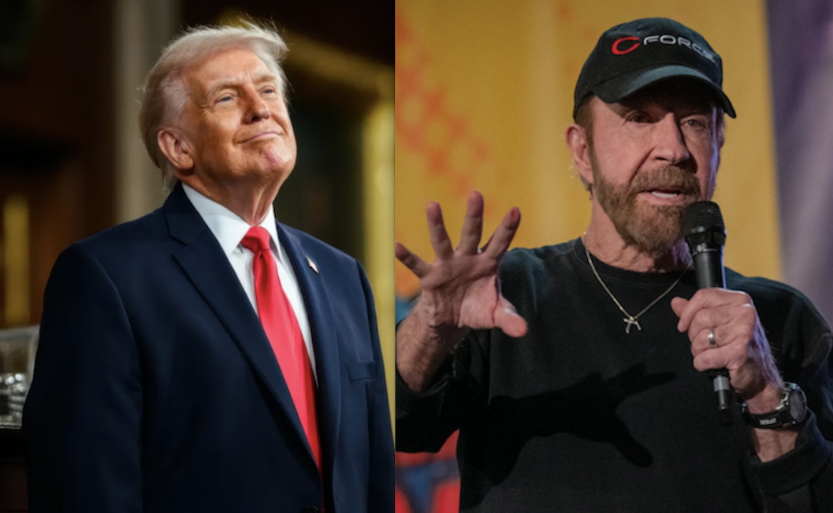 Trump manda condolencias por la muerte del actor Chuck Norris