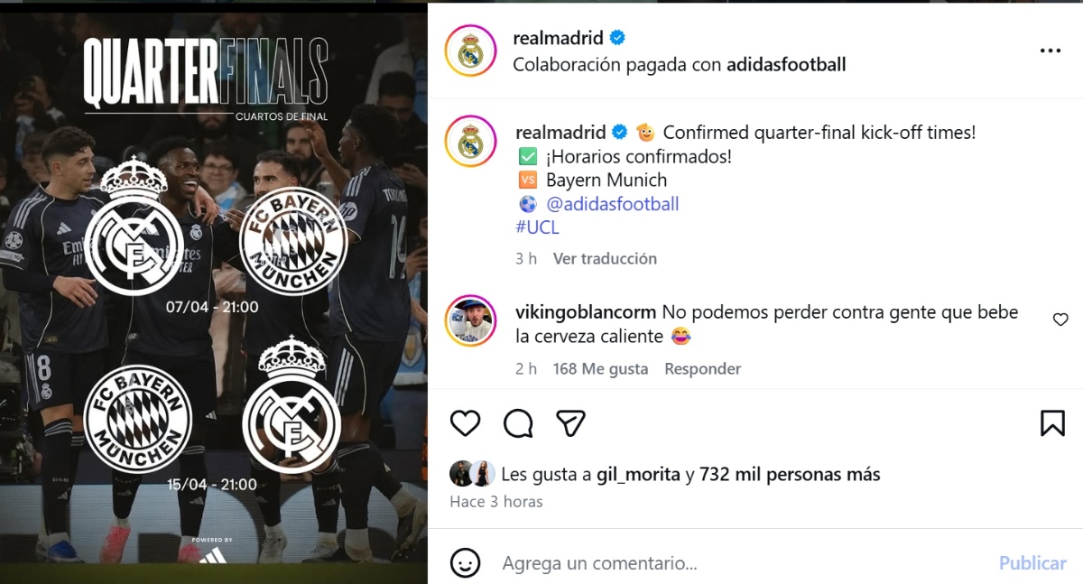 Champions League cuartos de final