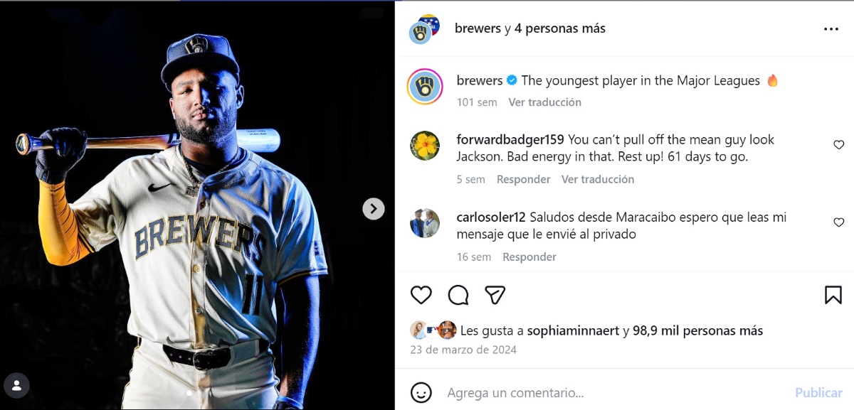 Jackson Chourio, Clásico Mundial de Béisbol 2026,