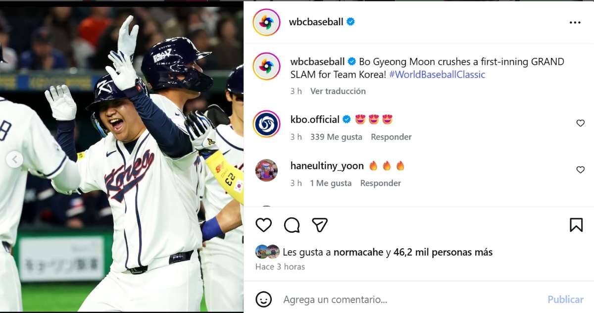 Corea Clásico Mundial Béisbol