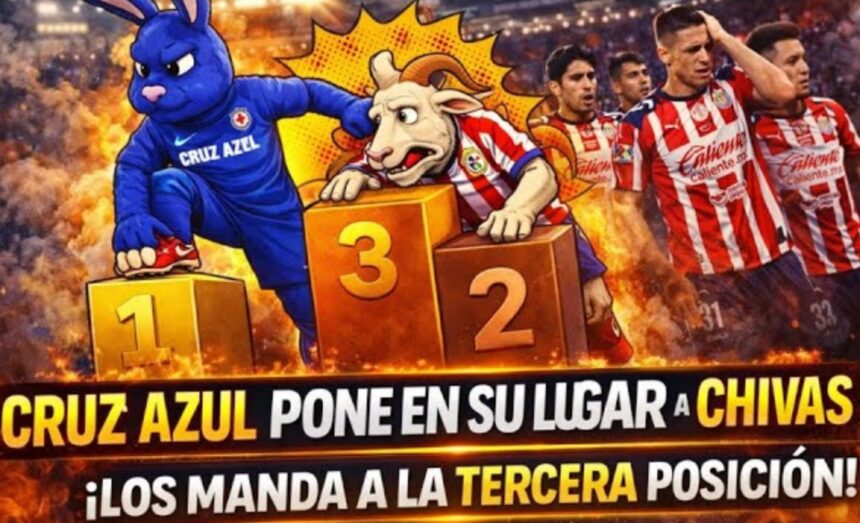 Cruz Azul humilla a Chivas, Cruz Azul, Chivas, Los Jefes, QuéOnnda