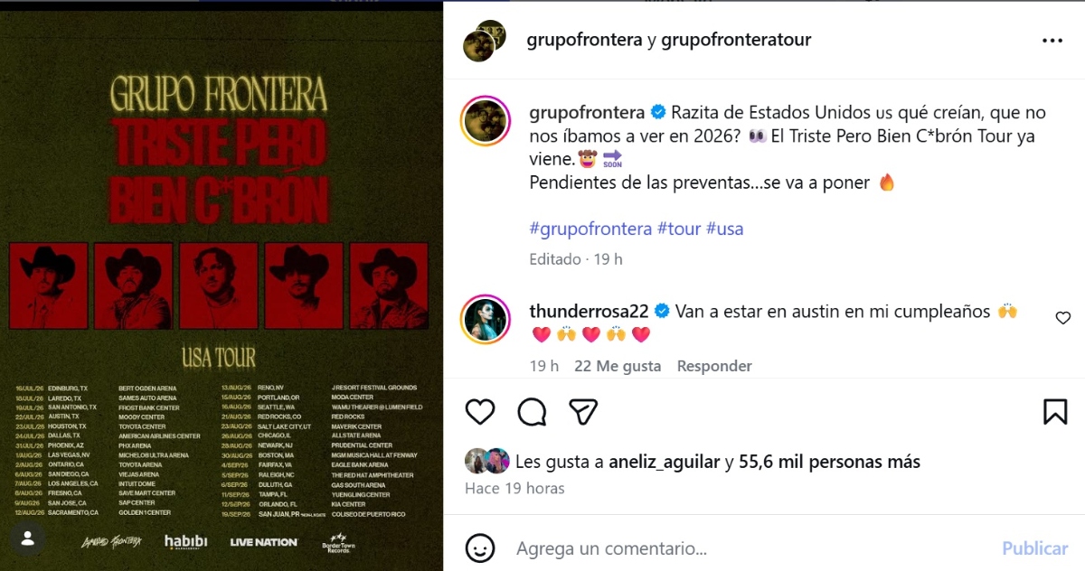 Grupo Frontera gira 2026