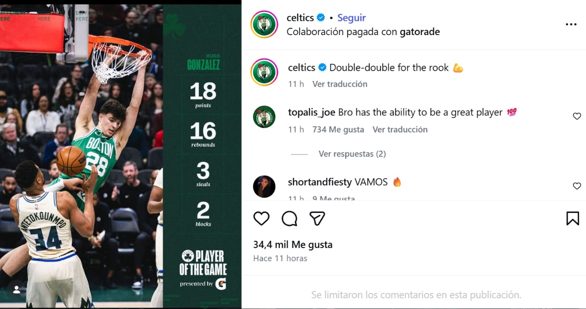 Hugo González Celtics
