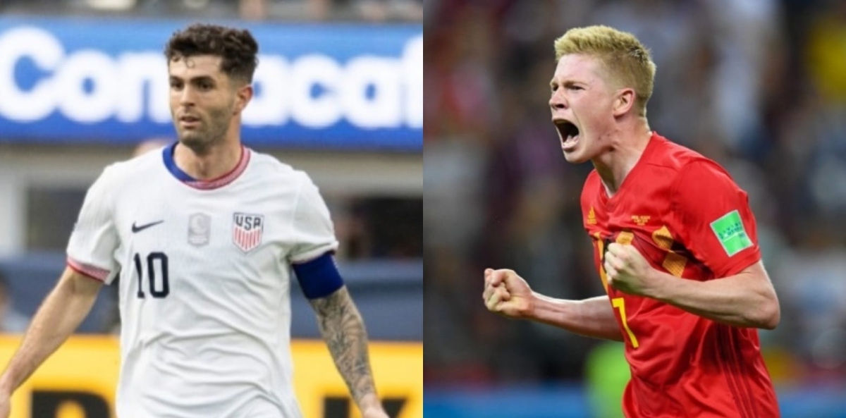 Estados Unidos vs Bélgica: duelo de gigantes con Pulisic y De Bruyne