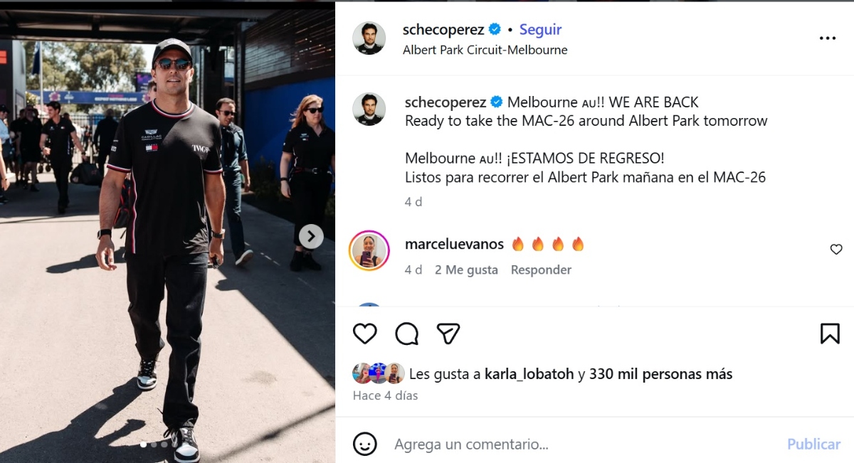Checo Perez Cadillac
