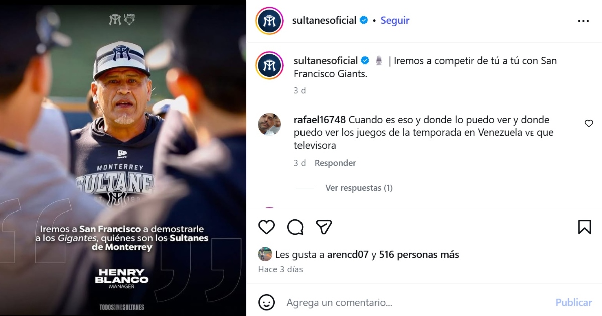 Sultanes vs Giants