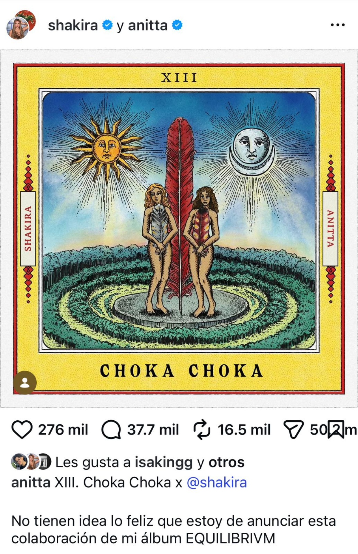 Shakira tendrá canción junto a Anitta