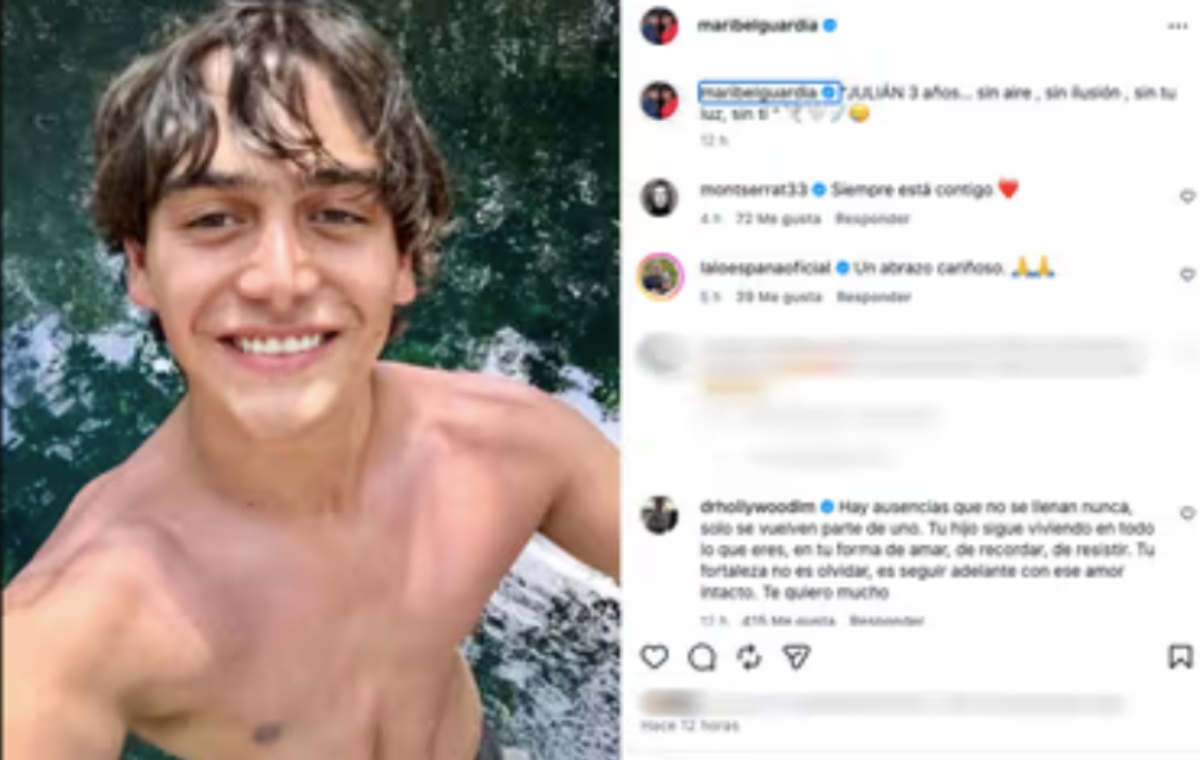 Maribel Guardia deja mensaje a su hijo Julián Figueroa