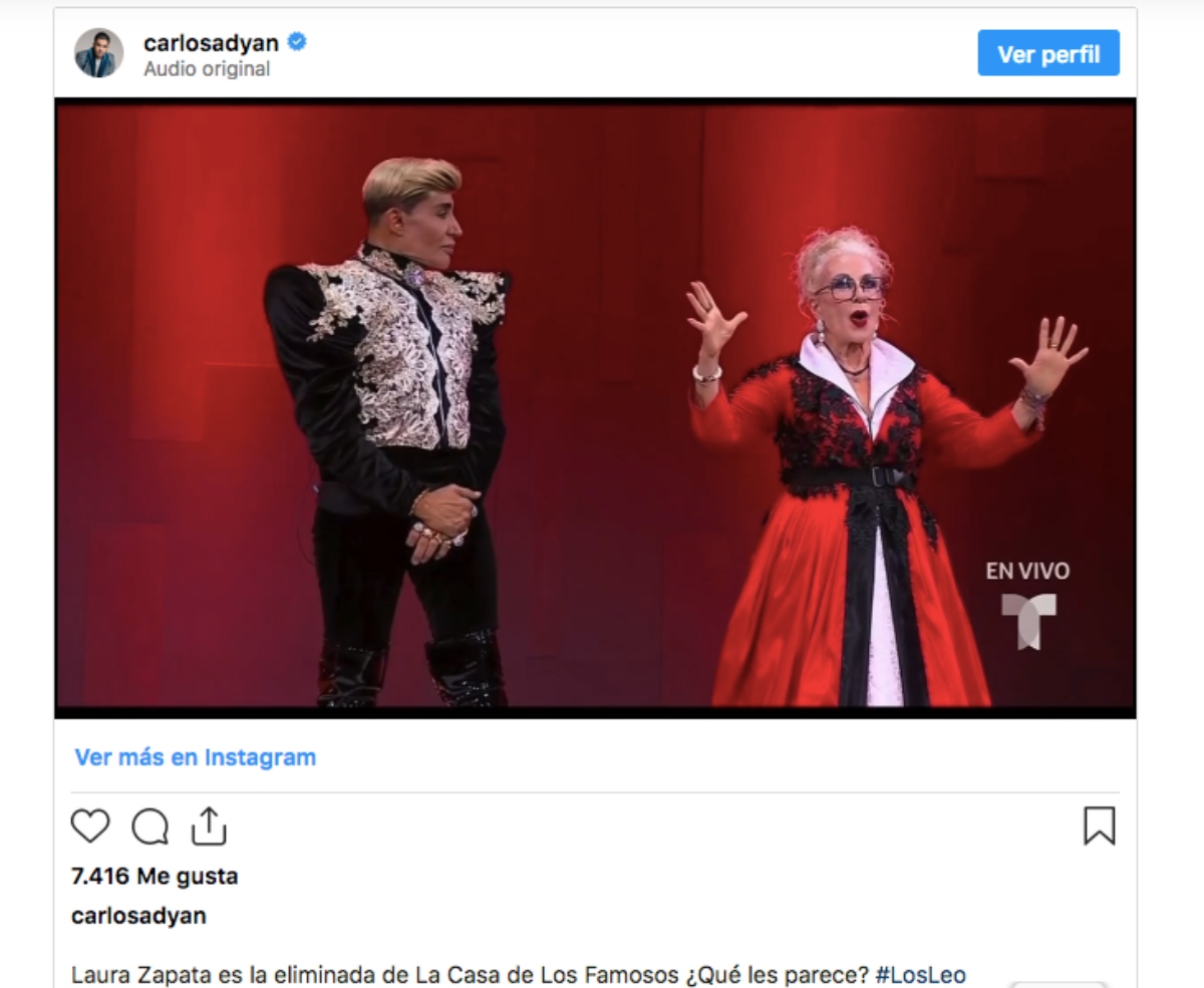 Laura Zapata es eliminada de La Casa de los Famosos