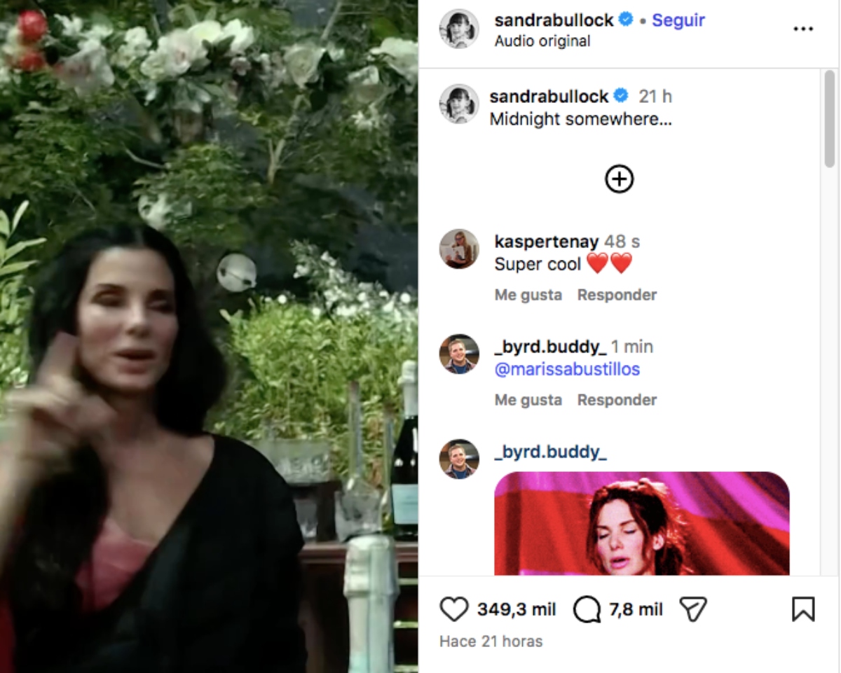 Sandra Bullock abre cuenta de Instagram